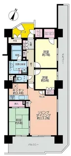 オラリオンサイト二番館【29階】の間取り