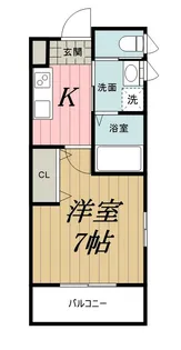 千葉県千葉市中央区寒川町3【アパート】の間取り