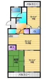 マンションピノII【2階】の間取り