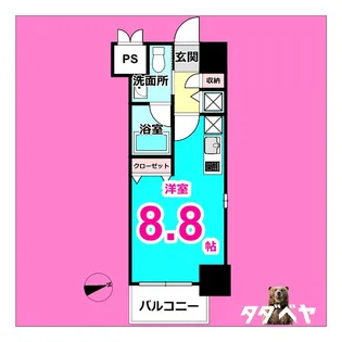 glanz【7階】の間取り