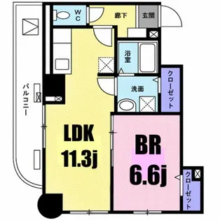 菊水レジデンス綱島II【4階】の間取り
