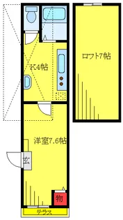 ホワイトウェーブ【1階】の間取り
