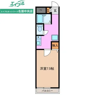 フラット立石B(青山羽根)【2階】の間取り