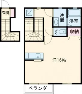 ヴィーノロッソ【2階】の間取り