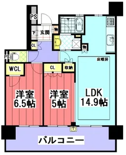 ヴィー・クオレレジデンス名古屋駅【2階】の間取り
