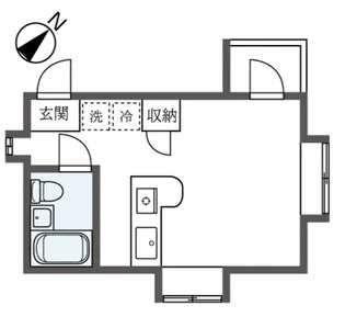 メゾーン北嶺【1階】の間取り