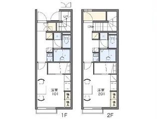 レオパレスグランジュール鹿沼I【2階】の間取り