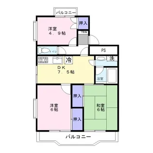 コートビレジ【3階】の間取り