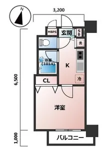 パークウェル神楽坂弐番館【10階】の間取り