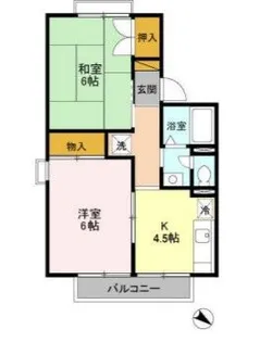 ファーストヴューラ 五番館【1階】の間取り