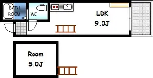 広島県広島市中区幟町【マンション】の間取り