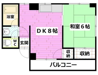 ライブ矢野【3階】の間取り