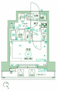 クレイシア品川戸越【5階】の間取り