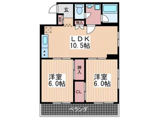 エスポワール【4階】の間取り