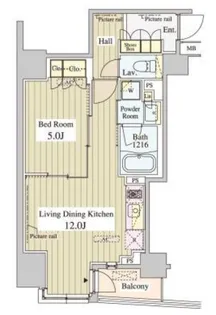 東京都中央区日本橋堀留町1【マンション】の間取り