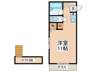 ルート基山A棟I【1階】の間取り