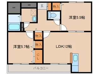 ユーミー江平の間取り