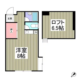 ピュアハウス三山【1階】の間取り