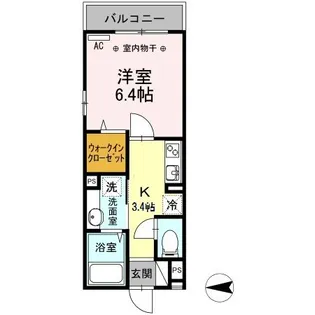 神奈川県横浜市神奈川区斎藤分町【アパート】の間取り