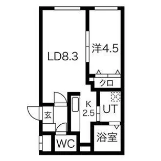 トレフル菊水【4階】の間取り
