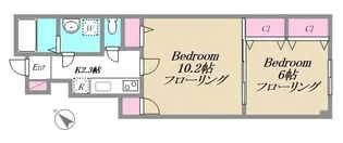 ミルクリーク古淵【1階】の間取り