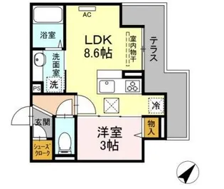 ピュアハイム大倉山【3階】の間取り