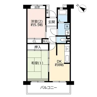 URプラザシティ新所沢けやき通り【5階】の間取り