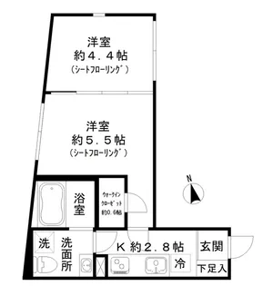 STRIPES東大井【2階】の間取り