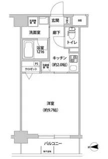 Lesfontaine聖蹟【3階】の間取り