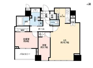 クラッシィタワー新宿御苑【25階】の間取り