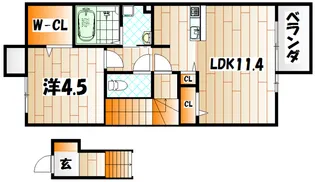 エスポワール泉台【2階】の間取り