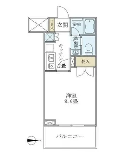 リュミエール三田【3階】の間取り