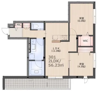 GERBERA(ガーベラ)【3階】の間取り