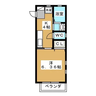 ヴェルドミール【1階】の間取り