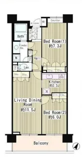クラッサ目黒【2階】の間取り
