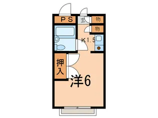 シティアビタ溝の口II-C【2階】の間取り