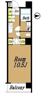 エクセリア秋葉原【8階】の間取り