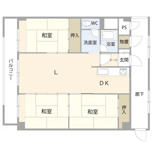 テイネパークビル【5階】の間取り