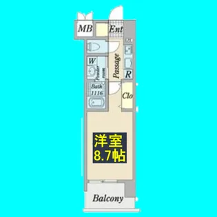 プレイズシード車道スクエア【12階】の間取り