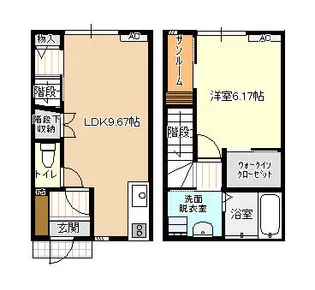 ビオラ古定塚B棟【1階】の間取り