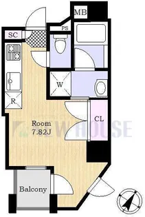 Garden Terrace市谷八幡【6階】の間取り