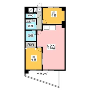 メゾン植田【9階】の間取り