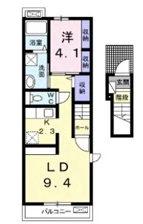 カレント沖【2階】の間取り