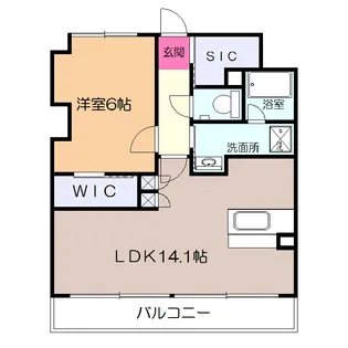 K コンフォート【5階】の間取り