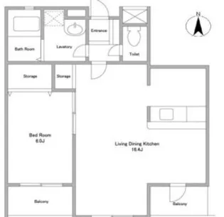 HOF伊達坂【2階】の間取り