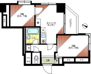 パレ・ドール目白【13階】の間取り