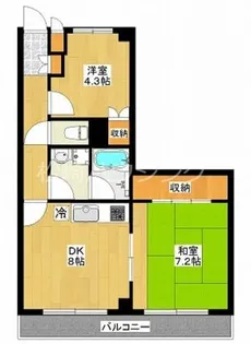 パークサイド中野【4階】の間取り
