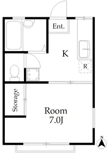 ビラ・サンフラワー【2階】の間取り