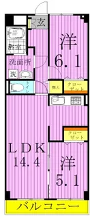 リベラ サンリット カーサ【3階】の間取り