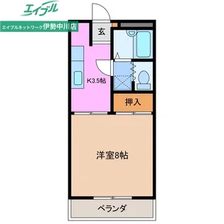 川方マンションII【3階】の間取り